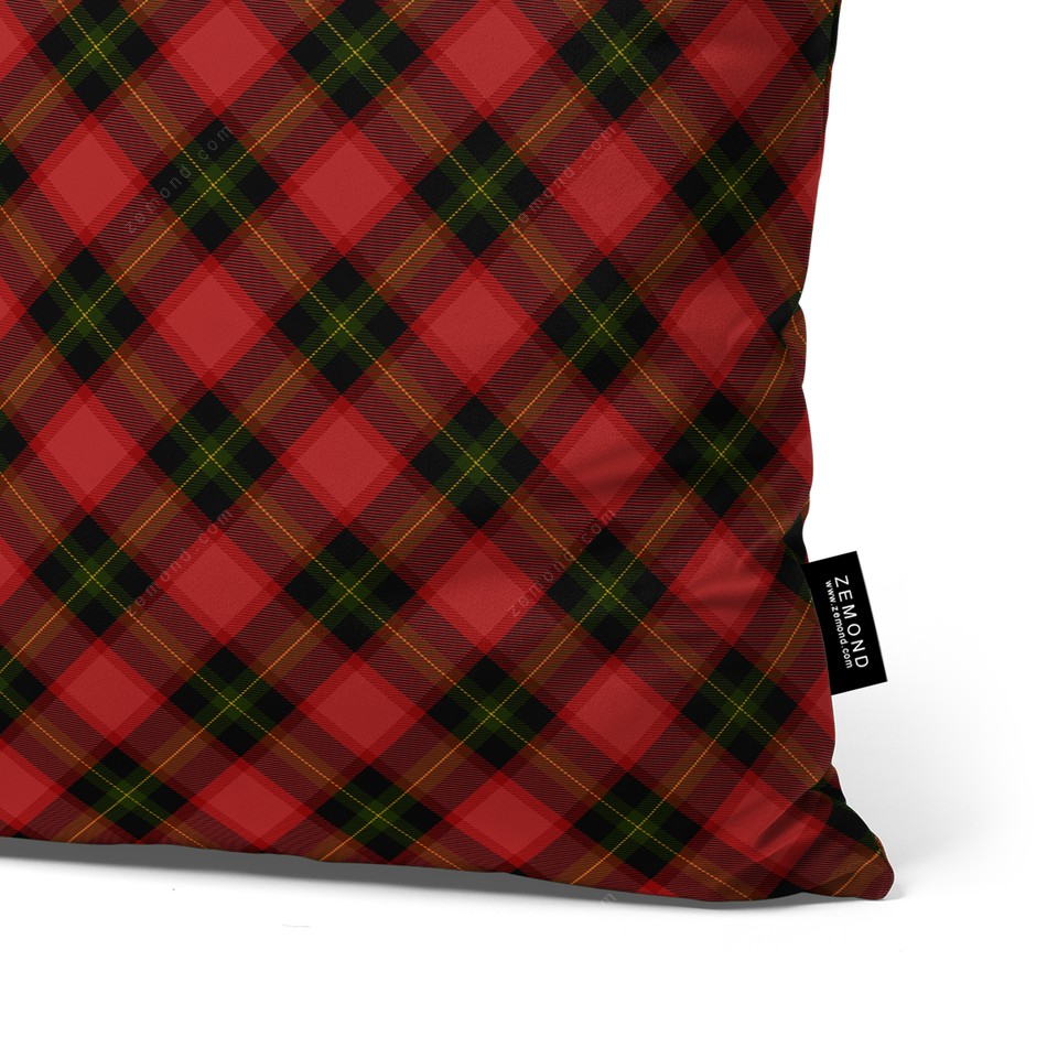 کاور کوسن زیما طرح چهارخانه اسکاتلندی کریسمس 1 کد 108 قرمز-سبز