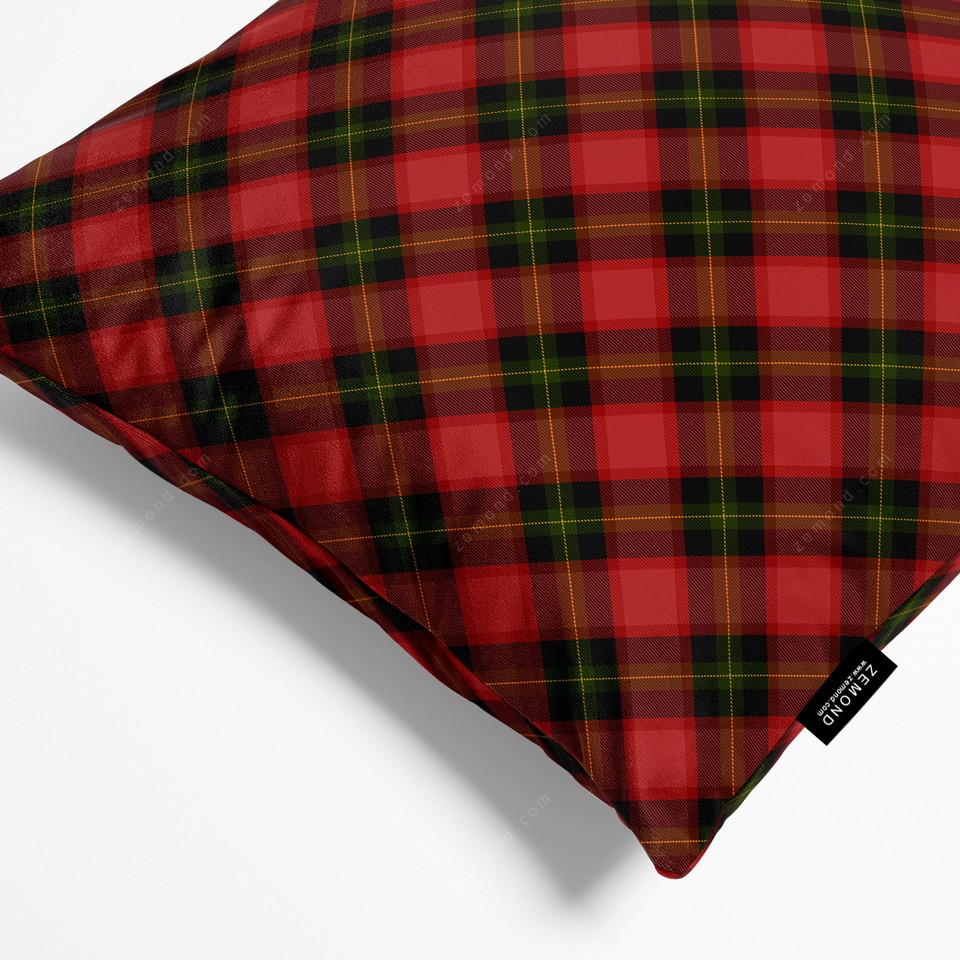 کاور کوسن زیما طرح چهارخانه اسکاتلندی کریسمس 1 کد 108 قرمز-سبز