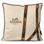 کاور کوسن هرمس طرح روبان هدیه 1 کد 11 کرم-قهوه ای