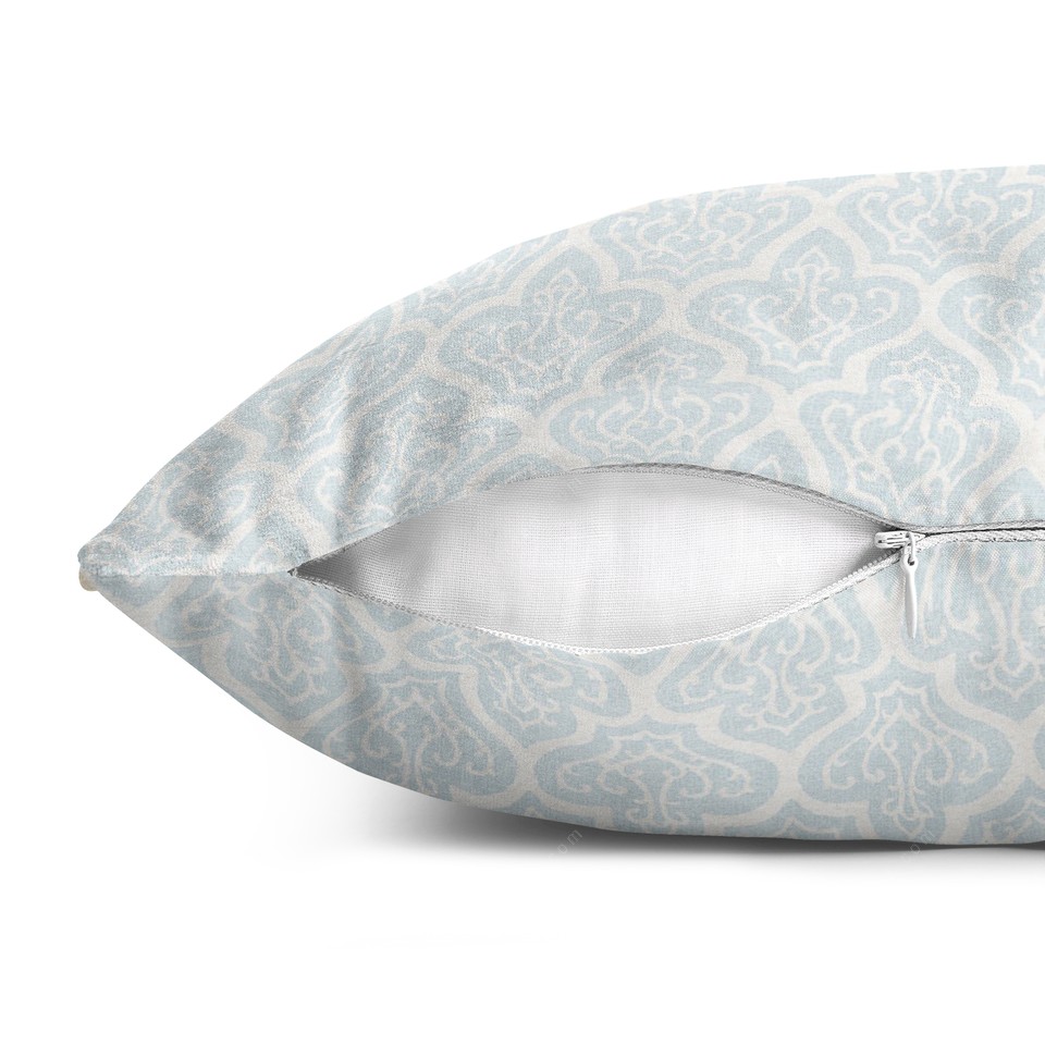 کاور کوسن قلم آبی طرح پرندگان مهاجر 1 کد 112 آبی-سفید