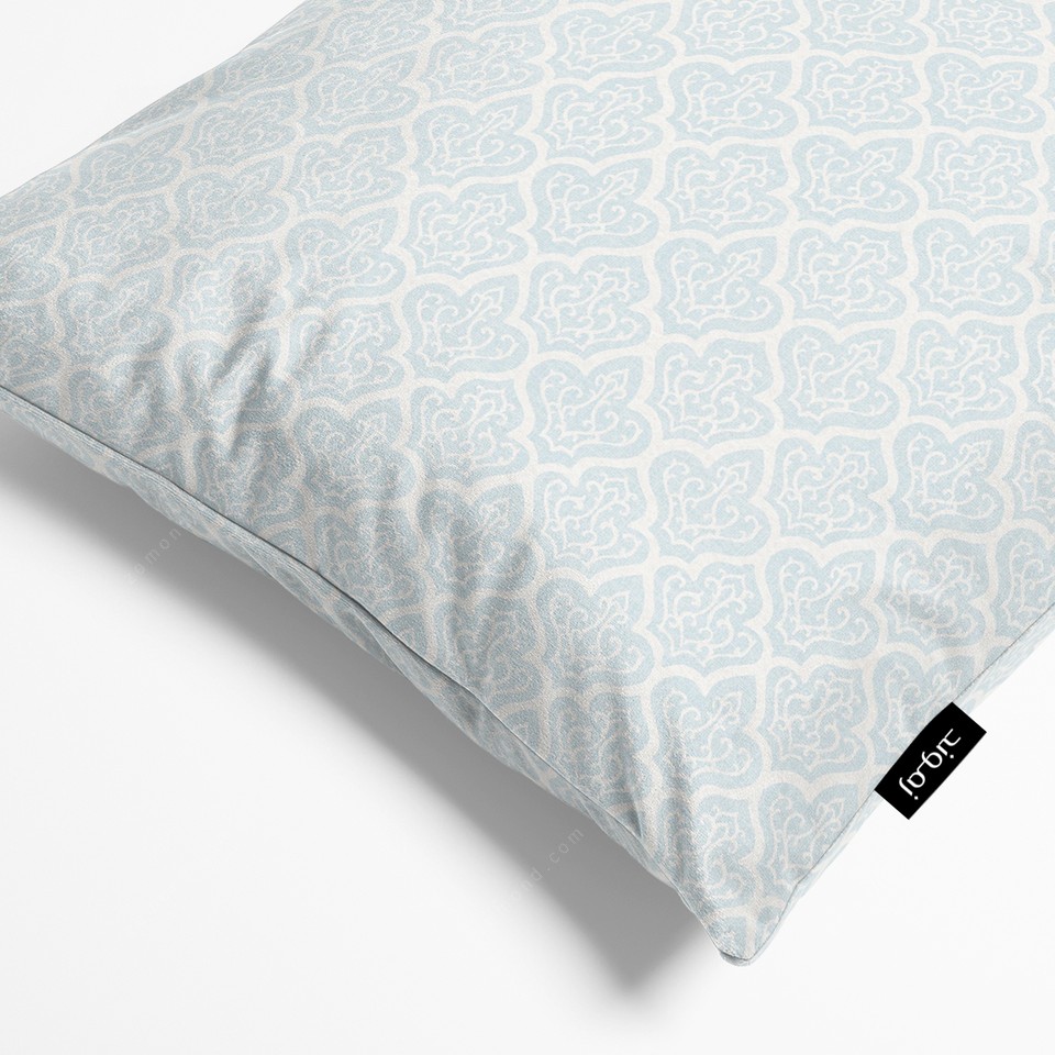 کاور کوسن قلم آبی طرح پرندگان مهاجر 1 کد 112 آبی-سفید