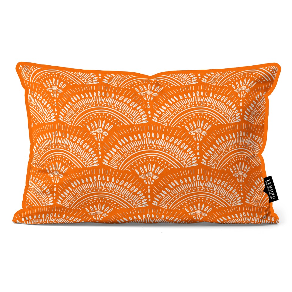 کاور کوسن پاییزان طرح بوهو 1 کد 154 نارنجی