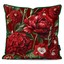 کاور کوسن زیما طرح گلهای قرمز مخملی کد 176 قرمز