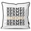 کاور کوسن هرمس طرح تایپوگرافی هرمس کد 19 سفید-مشکی