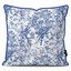 کاور کوسن قلم آبی طرح فرشتگان و گلهای ویکتوریایی 1 کد 230 سفید-سرمه ای