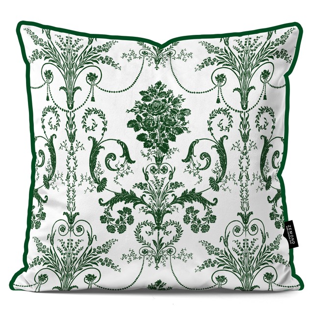 کاور کوسن قلم آبی طرح داماس کلاسیک 7