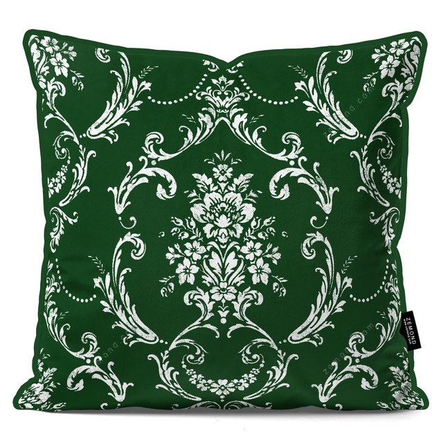 کاور کوسن قلم آبی طرح داماس کلاسیک 1