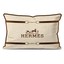 کاور کوسن هرمس طرح اکسسوری مشکی کد 294 کرم-قهوه ای