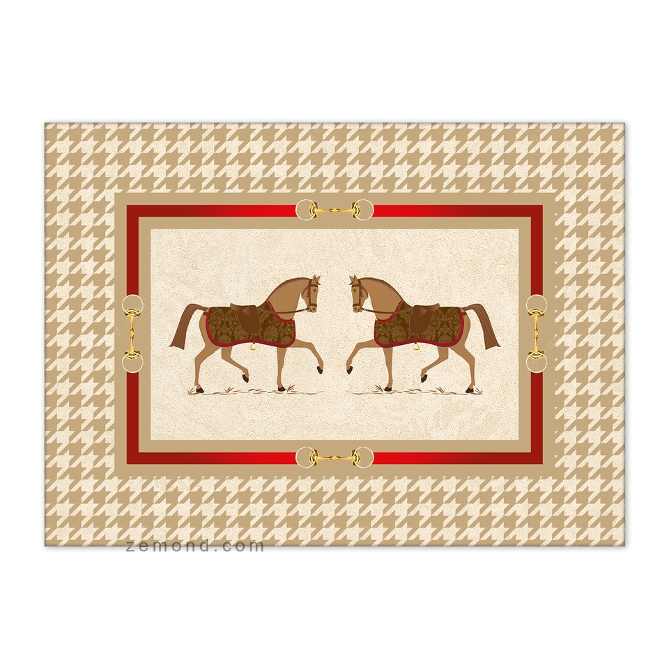 رانر هرمس طرح اسب سلطنتی اصیل 1 کد 303 کرم