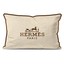 کاور کوسن هرمس طرح لوگوی طلایی برند 2 کد 323 کرم-قهوه ای