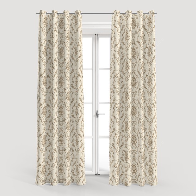 پنل پرده پردیس طرح داماس کلاسیک 3