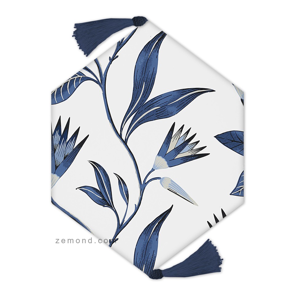 رانر آنافره طرح وین کد 349 سفید-سرمه ای