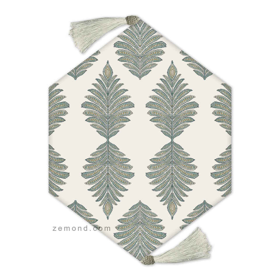 رانر آنافره طرح برگ پالمپور کد 351 کرم-سبز