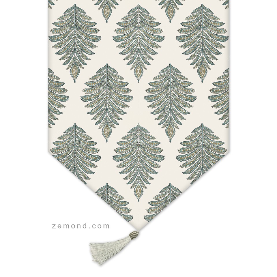 رانر آنافره طرح برگ پالمپور کد 351 کرم-سبز