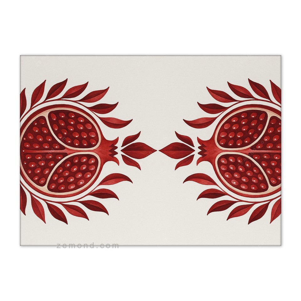 رانر زیما طرح انار یلدا 5 کد 362 رنگ 1