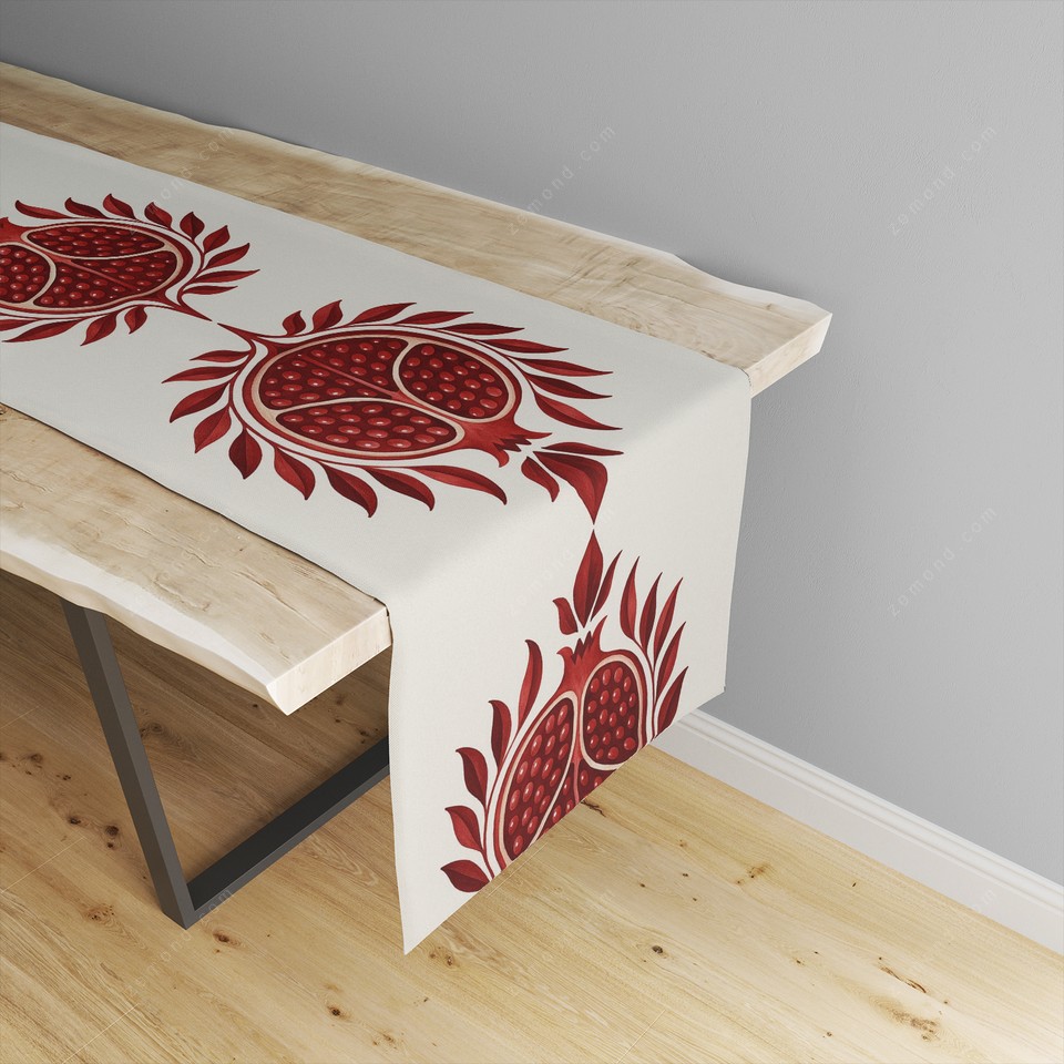 رانر زیما طرح انار یلدا 5 کد 362 رنگ 1