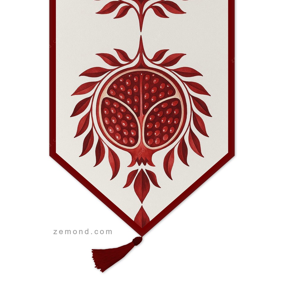 رانر زیما طرح انار یلدا 5 کد 362 رنگ 1