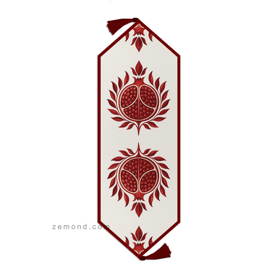 رانر زیما طرح انار یلدا 5 کد 362 رنگ 1