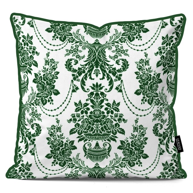 کاور کوسن قلم آبی طرح داماس کلاسیک 6