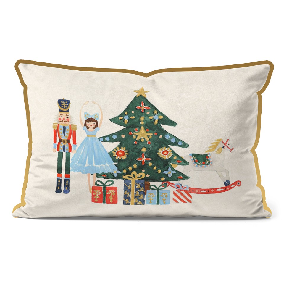 کاور کوسن زیما طرح کریسمس فندق شکن 6 کد 55 کرم-طلایی-قرمز-سبز