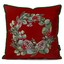کاور کوسن زیما طرح حلقه گل کریسمس 1 کد 56 زرشکی