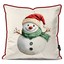 کاور کوسن زیما طرح آدم برفی 1 کد 63 کرم-سفید