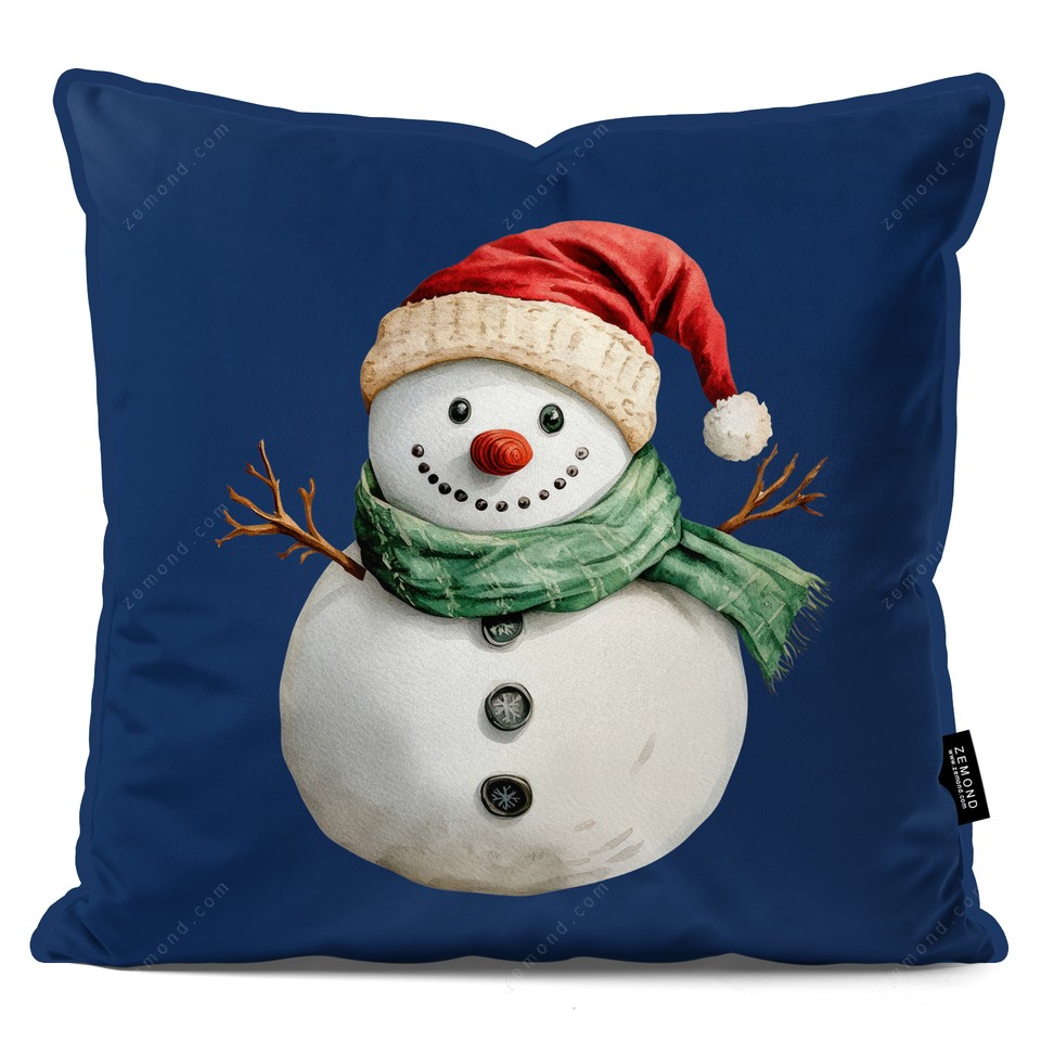 کاور کوسن زیما طرح آدم برفی 1 کد 63 آبی