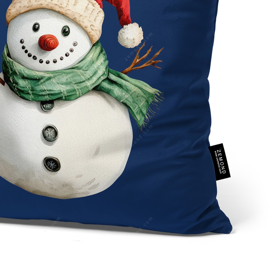 کاور کوسن زیما طرح آدم برفی 1 کد 63 آبی