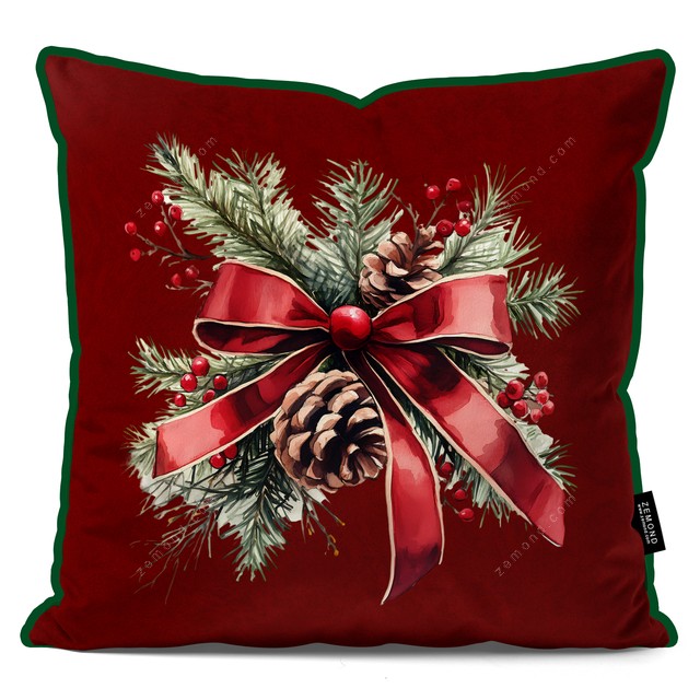 کاور کوسن زیما طرح حلقه گل کریسمس 2