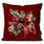 کاور کوسن زیما طرح حلقه گل کریسمس 2 کد 97 زرشکی-قرمز